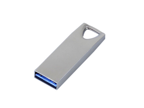 USB 2.0-флешка на 16 Гб с мини чипом, компактный дизайн, стильное отверстие для цепочки