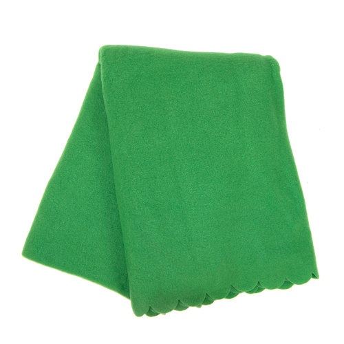 Плед PLAIN, 100х140 см,  флис 150 гр/м2,  100% полиэстер (зеленый)