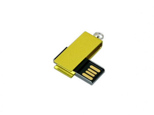 Флешка с мини чипом, минимальный размер, цветной  корпус, 8 Гб, желтый