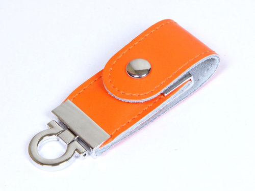 USB-флешка на 32 Гб в виде брелка, оранжевый