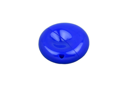 Флешка промо круглой формы, 8 Гб, синий