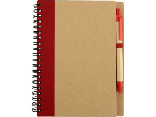 Подарочный набор Essentials с флешкой и блокнотом А5 с ручкой, красный