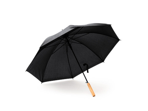 Зонт трость FARGO, полуавтомат, черный