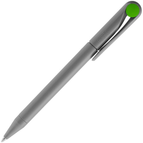 Ручка шариковая Prodir DS1 TMM Dot, серая с ярко-зеленым