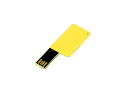 USB-флешка на 16 Гб в виде пластиковой карточки, желтый