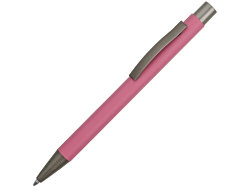 Ручка металлическая soft touch шариковая Tender, фуксия