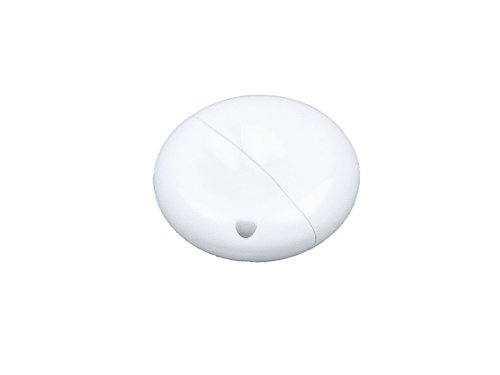 Флешка промо круглой формы, 16 Гб, белый