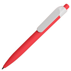 Ручка шариковая N16 soft touch (красный)
