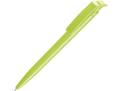 Ручка шариковая пластиковая RECYCLED PET PEN, синий, 1 мм, фисташковый