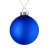 Елочный шар Finery Matt, 10 см, матовый синий