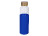 Бутылка для воды стеклянная Refine, в чехле, 550 мл,  синий