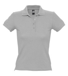 Рубашка поло женская People 210, серый меланж
