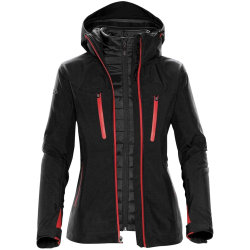 Куртка-трансформер женская Matrix, черная с красным