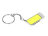 Флешка прямоугольной формы, выдвижной механизм с мини чипом, 8 Гб, желтый/серебристый