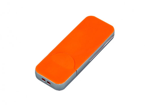 USB-флешка на 64 ГБ в стиле I-phone, прямоугольнй формы, оранжевый