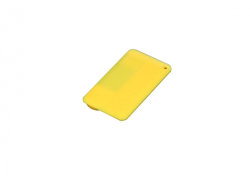 USB-флешка на 32 Гб в виде пластиковой карточки, желтый