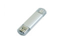 USB-флешка на 32 Гб.c дополнительным разъемом Micro USB, серебро