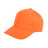 Бейсболка LIGHT, 5 клиньев,  застежка на липучке (оранжевый)