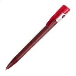 Ручка шариковая KIKI FROST SILVER (бордовый, серебристый)