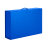 Коробка складная подарочная, 37x25x10cm, кашированный картон, синий (синий)